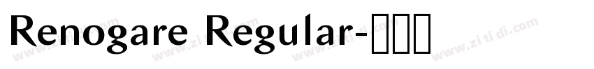 Renogare Regular字体转换